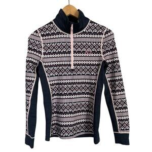 Kari Traa Lune Half Zip Base Layer Top Women's Size XS Long Sleeve Pullover Warm